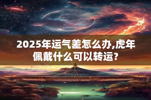 2025年运气差怎么办,虎年佩戴什么可以转运？