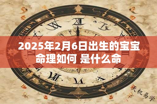 2025年2月6日出生的宝宝命理如何 是什么命