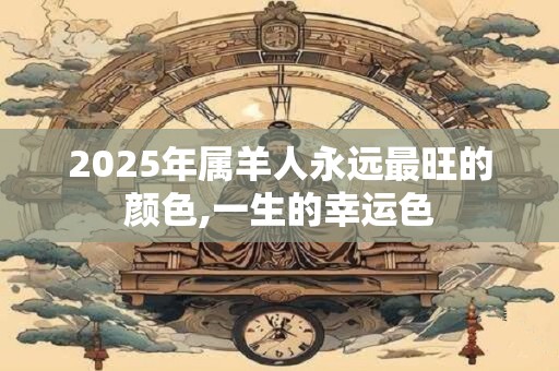 2025年属羊人永远最旺的颜色,一生的幸运色