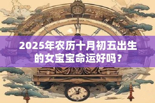 2025年农历十月初五出生的女宝宝命运好吗？