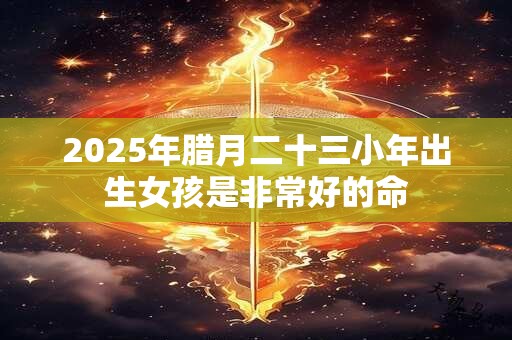 2025年腊月二十三小年出生女孩是非常好的命