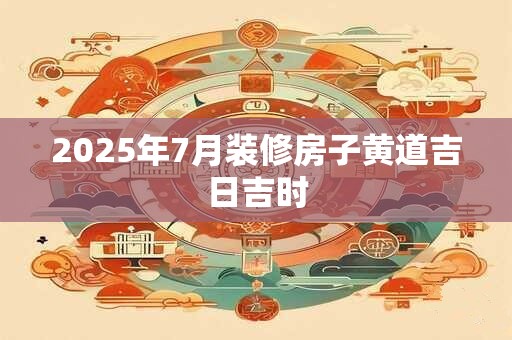 2025年7月装修房子黄道吉日吉时