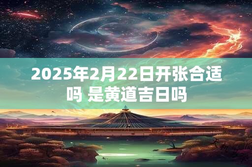 2025年2月22日开张合适吗 是黄道吉日吗