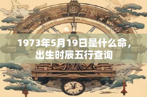 1973年5月19日是什么命，出生时辰五行查询