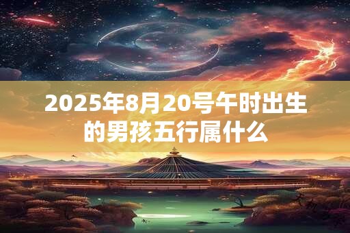 2025年8月20号午时出生的男孩五行属什么