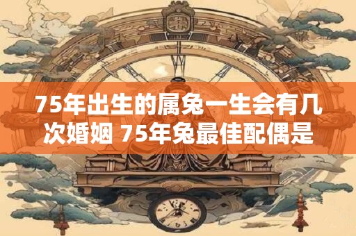 75年出生的属兔一生会有几次婚姻 75年兔最佳配偶是谁