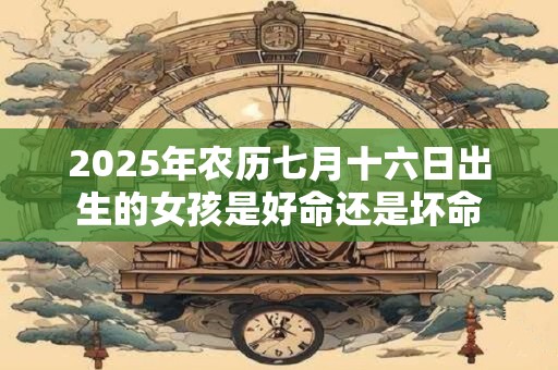 2025年农历七月十六日出生的女孩是好命还是坏命