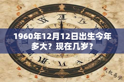 1960年12月12日出生今年多大？现在几岁？