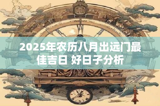 2025年农历八月出远门最佳吉日 好日子分析