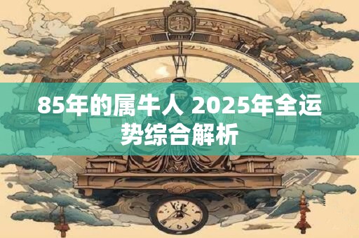 85年的属牛人 2025年全运势综合解析