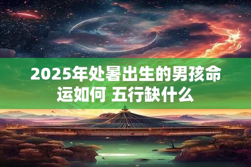 详细阅读:2025年处暑出生的男孩命运如何 五行缺什么 2025年处暑出生的男孩命运如何 五行缺什么