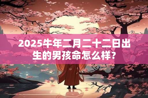 2025牛年二月二十二日出生的男孩命怎么样？