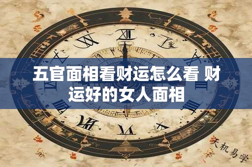 五官面相看财运怎么看 财运好的女人面相