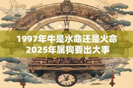 1997年牛是水命还是火命 2025年属狗要出大事