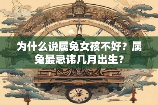 为什么说属兔女孩不好？属兔最忌讳几月出生？