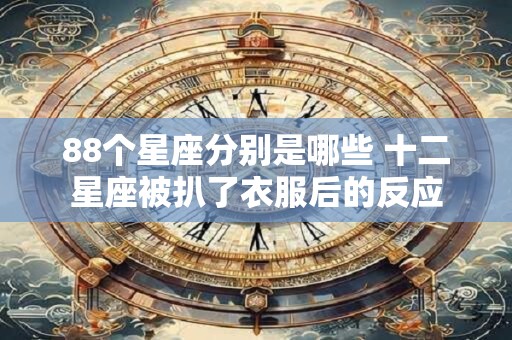 88个星座分别是哪些 十二星座被扒了衣服后的反应