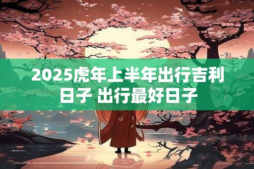 详细阅读:2025虎年上半年出行吉利日子 出行最好日子 2025虎年上半年出行吉利日子 出行最好日子