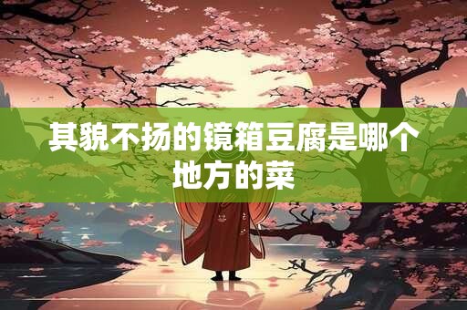 其貌不扬的镜箱豆腐是哪个地方的菜