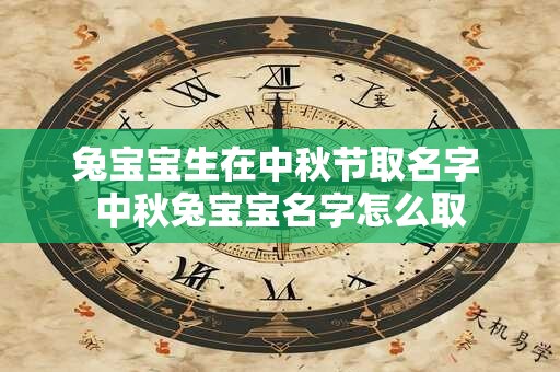 兔宝宝生在中秋节取名字 中秋兔宝宝名字怎么取