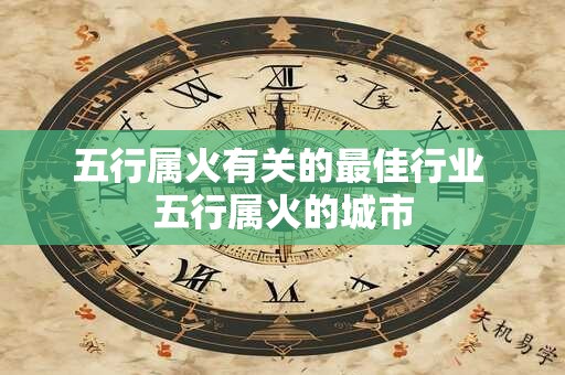 五行属火有关的最佳行业 五行属火的城市