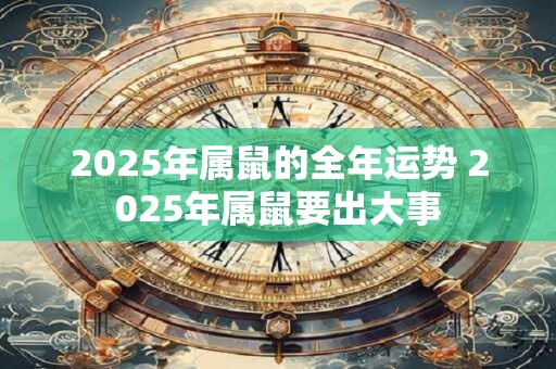 2025年属鼠的全年运势 2025年属鼠要出大事