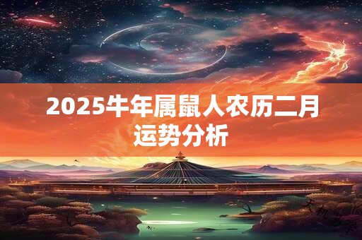 2025牛年属鼠人农历二月运势分析