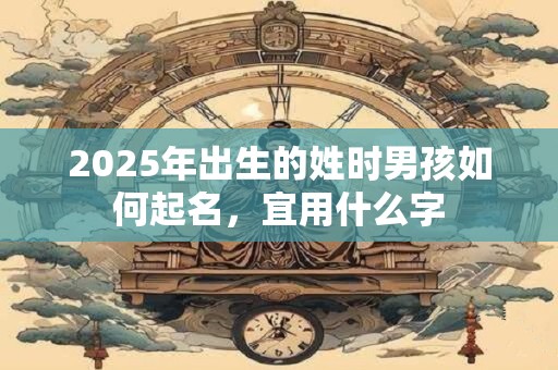 2025年出生的姓时男孩如何起名，宜用什么字