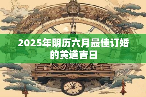 2025年阴历六月最佳订婚的黄道吉日