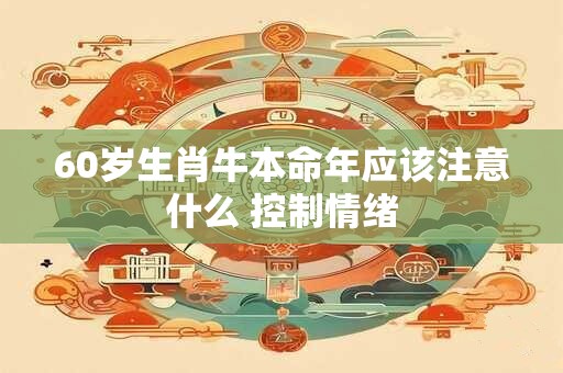 60岁生肖牛本命年应该注意什么 控制情绪