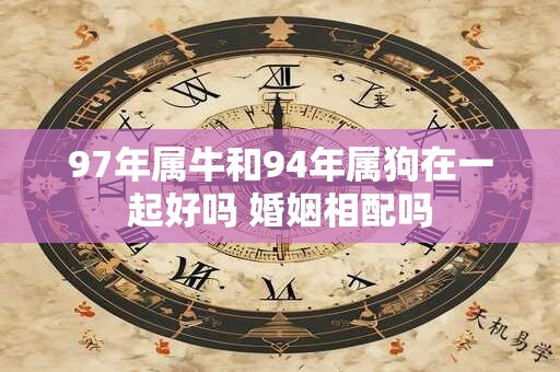 97年属牛和94年属狗在一起好吗 婚姻相配吗