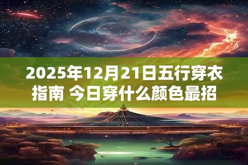 2025年12月21日五行穿衣指南 今日穿什么颜色最招财