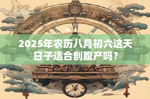2025年农历八月初六这天日子适合剖腹产吗？