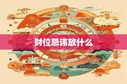 财位忌讳放什么